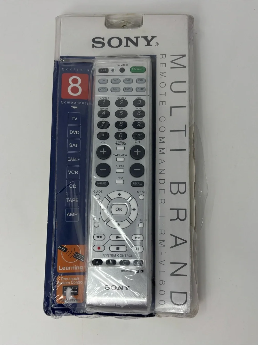 Sony RM-VL600 8-Device Universal Learning Remote Control Commander Open Box